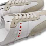 Marni Suede/Leather Mule Sneaker - Lily White/Light Grey