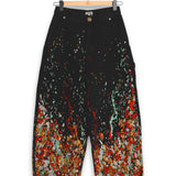 House Of Errors Embroidered Carpenter Jeans - Faded Black