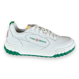 Casablanca Leather Court Sneaker - White/Green