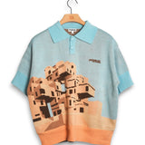 House Of Errors The Apartments Knitted Polo - Blue