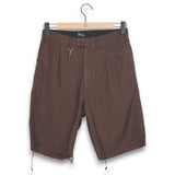Paly Pleated Dress Short - Brown