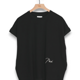 Rhude Classique Cutoff Sleeve Top - Black