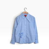 Kidsuper - Striped Face Button Up - Chambray
