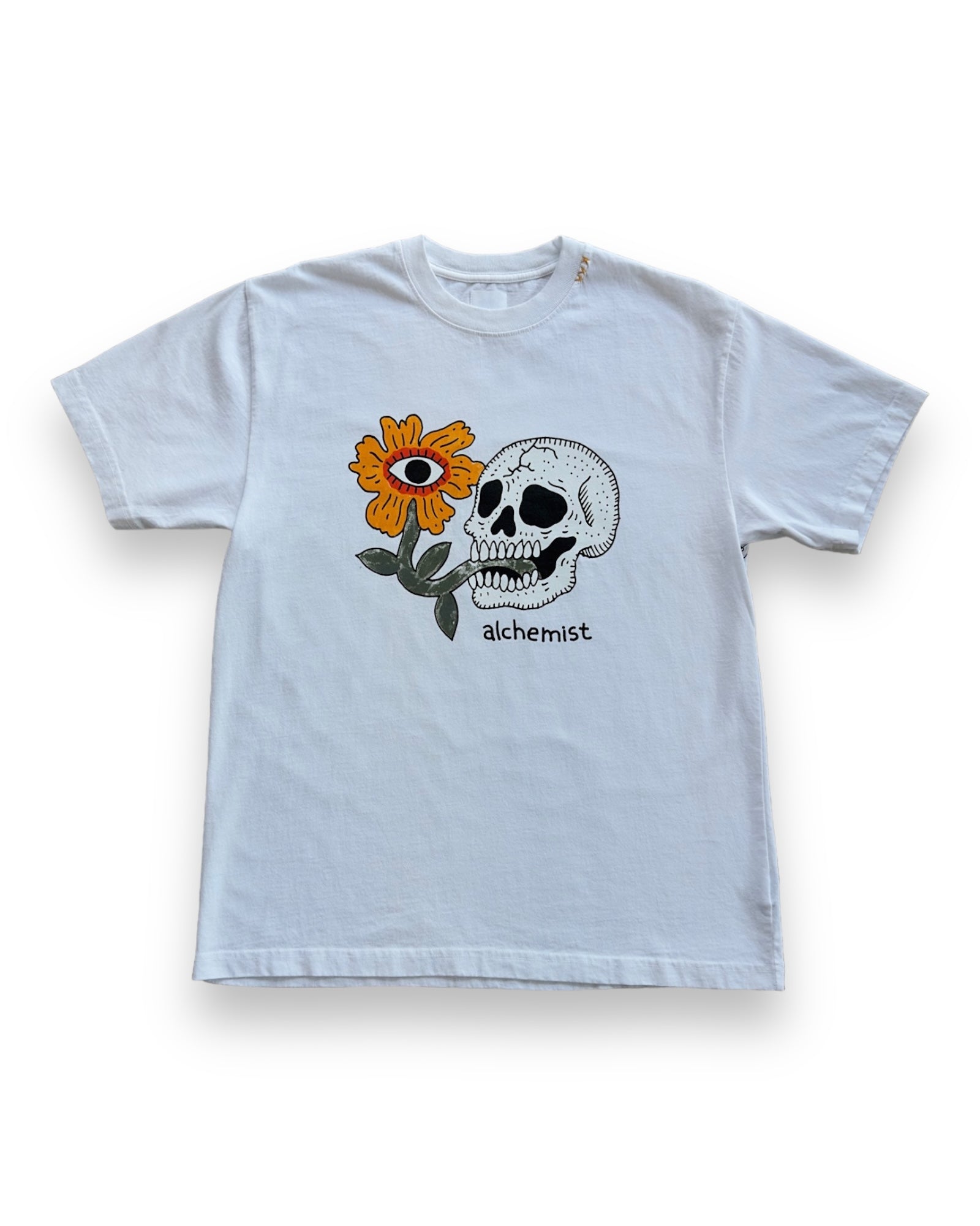 Alchemist Floral Skull Tee 2 - White