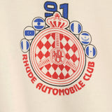 Rhude Automobile Club Tee - Vintage White/Red