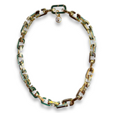 Casablanca Enamel "C" Link Necklace
