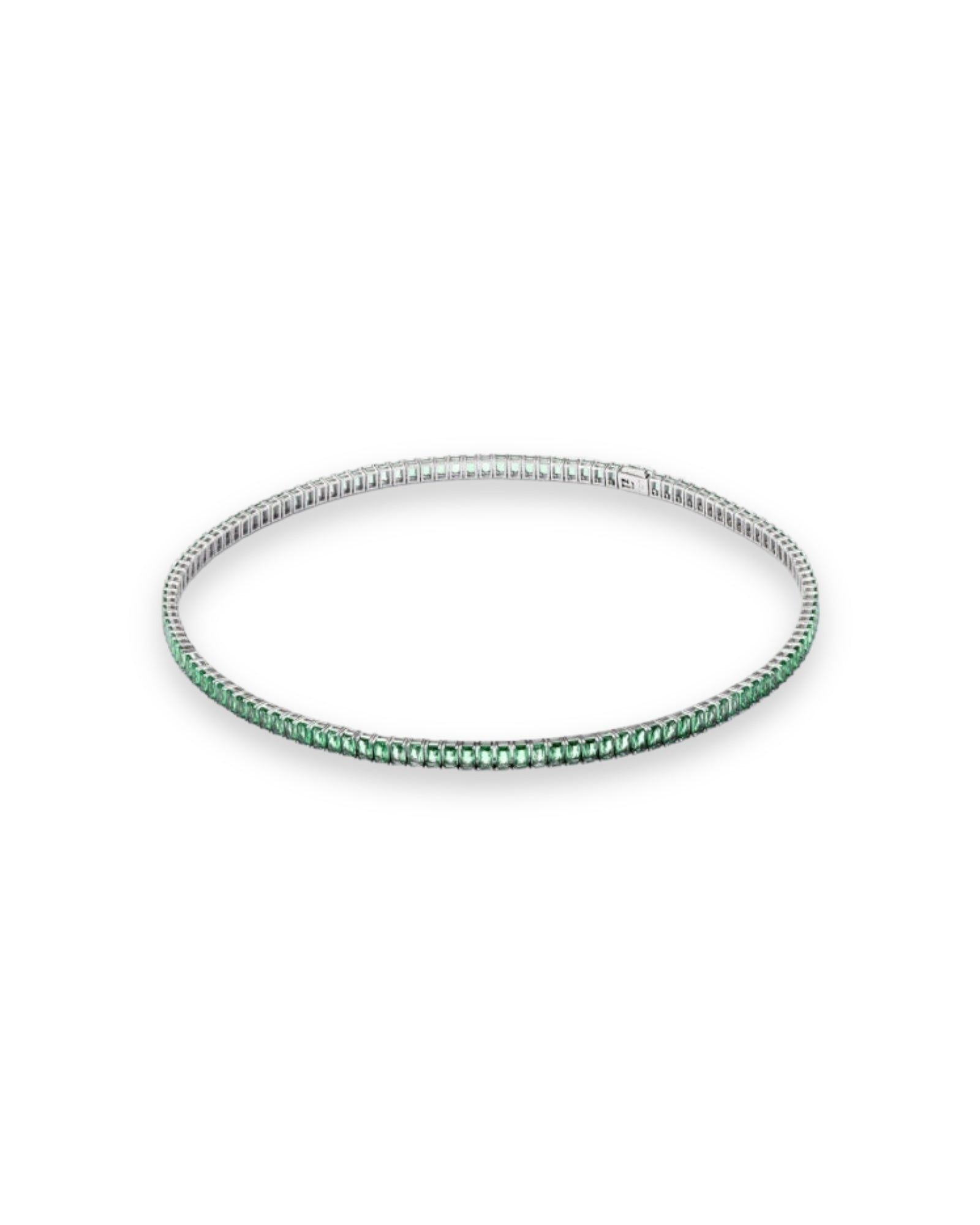 Hatton Labs Emerald Cut Tennis Chain - Green