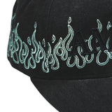 Amiri Flames Canvas Hat - Black