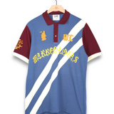 Warren Lotas Reaper Academy Polo - Blue/Cream/Burgundy