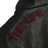 Paly Commission Leather Bomber Jacket - Black