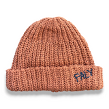 Paly Hand-Knit Beanie - Burnt Orange