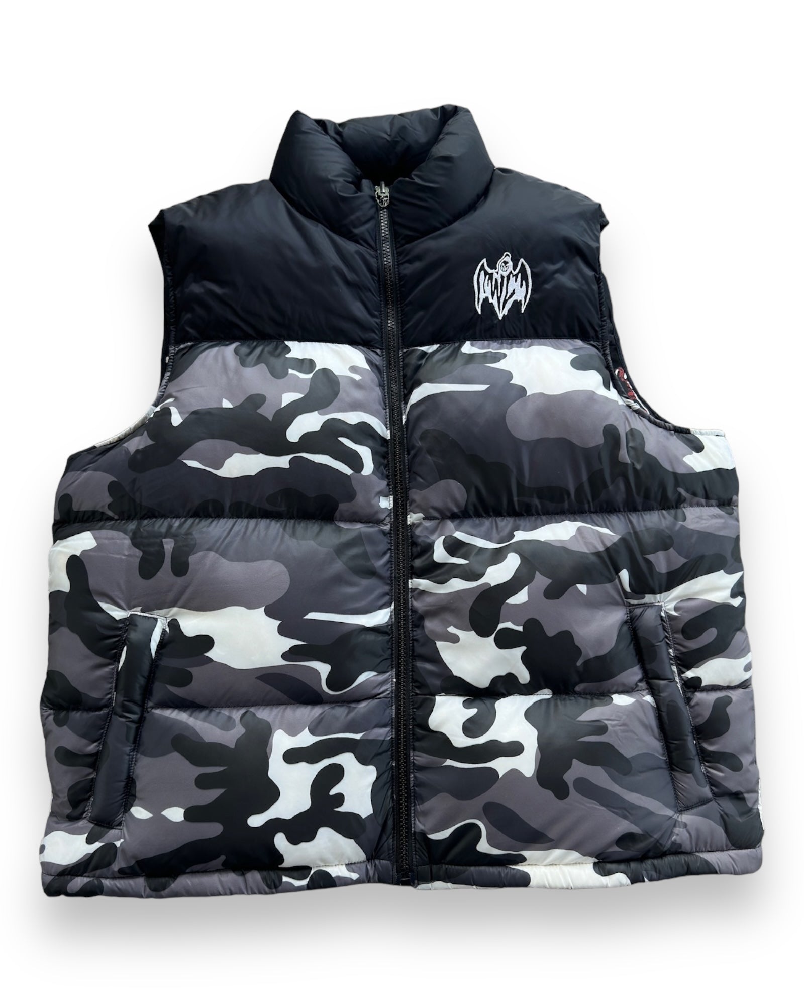 Warren Lotas Reversible Puffer Vest - Urban Camo