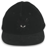 House Of Errors All Seeing Corduroy Cap - Black
