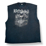 BOSSI Rhinestone T-Shirt - Harley Davidson Michigan Cutoff  / XX-Large