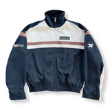 Nahmias Canvas Moto Jacket - Black/Brown