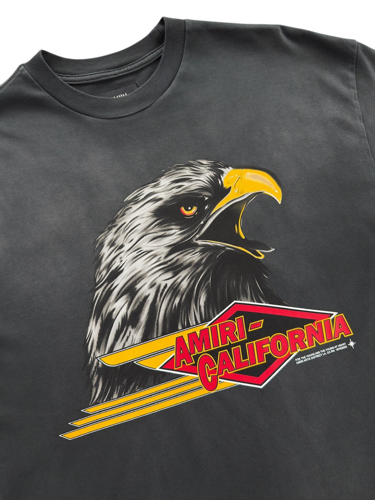 AMIRI♡ ブラック 'AMIRI' Eagle オーバーサイズ Tシャツ AMIRI EAGLE OVERSIZED TEE - Black | AMIRI