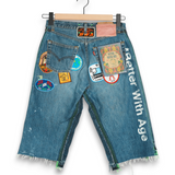 *BWA Gentlemen's Triple-Wide Long Denim Short