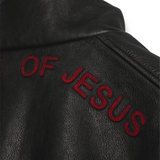 Paly Commission Leather Bomber Jacket - Black