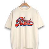 Rhude Pit Stop Tee - Vintage White / Red