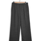 Nahmias Pinstripe Pleated Trouser - Grey Stripe