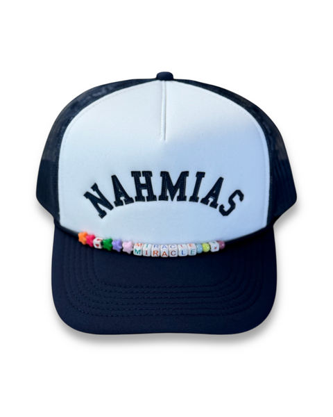 Nahmias Friendship Trucker Hat - Blue Ocean/Black Stripe – As You