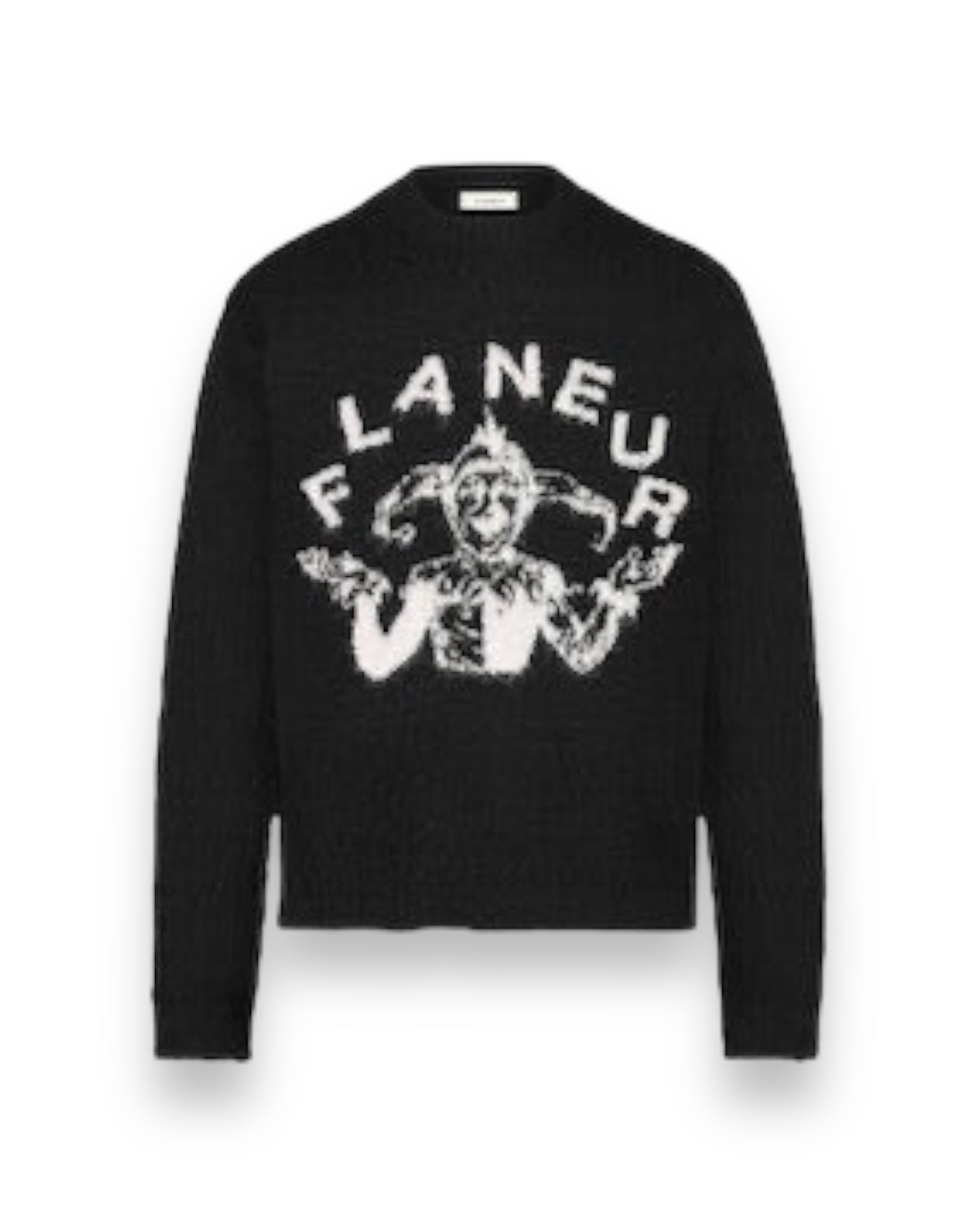 Flaneur Arlequin Knit Sweater - Black