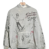 Saint Mxxxxxx Art Thermal Hoodie - Grey