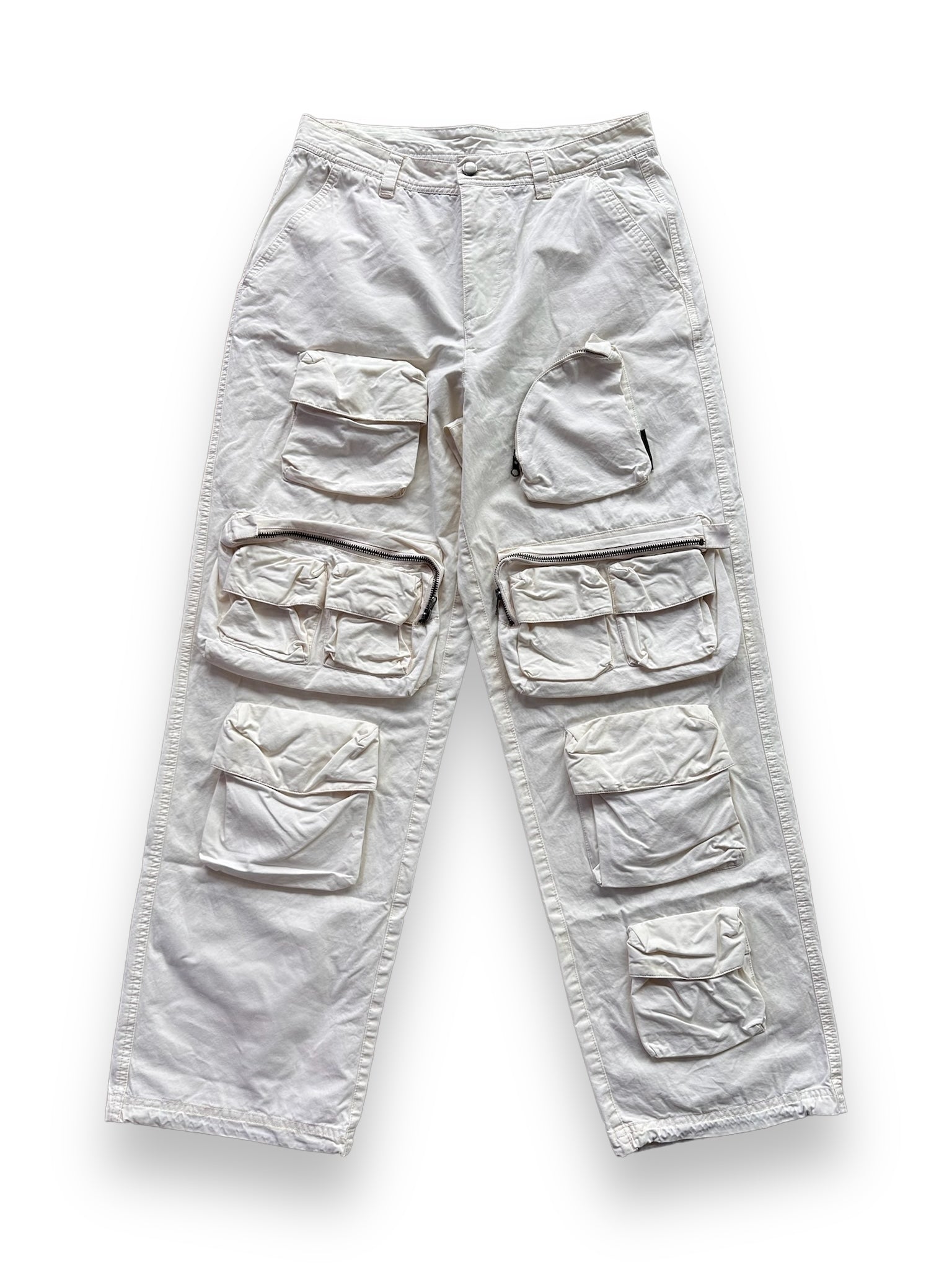 Boiler Room Garment Dye Block Cargo Pant Bone