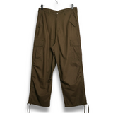 Rhude Linen Parachute Pant - Olive Green