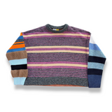 Waste Yarn Project Lori Short Crew Sweater - Multicolor