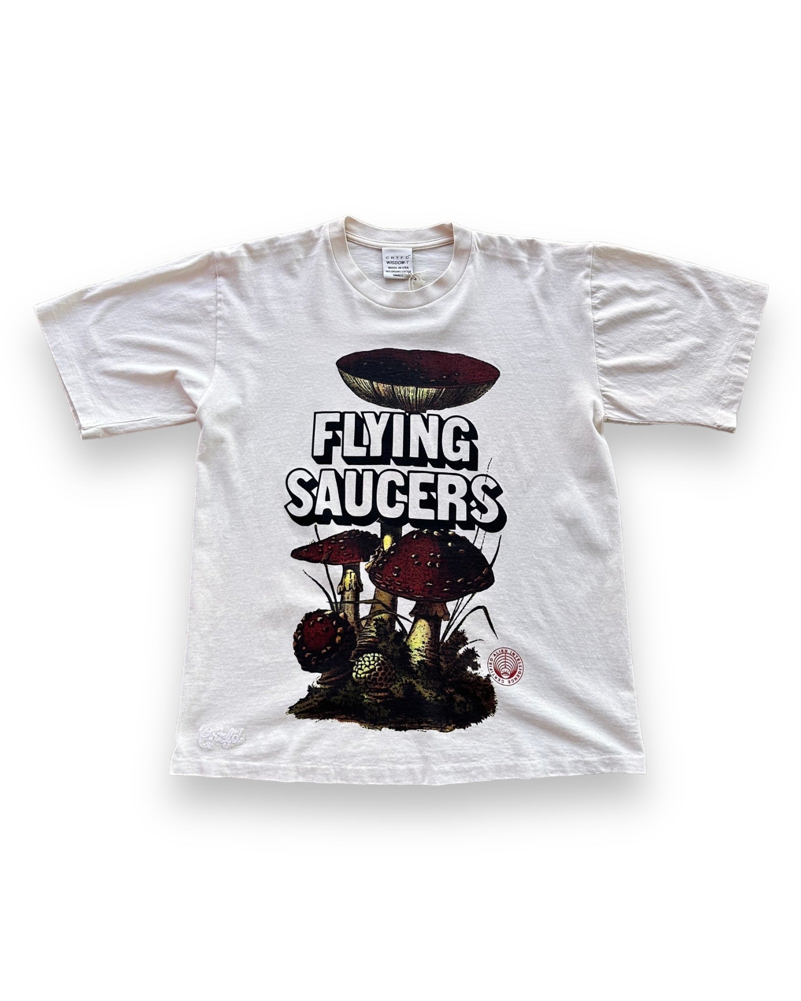 CRTFD Flying Saucers Tee Natural