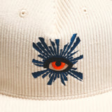 House Of Errors All Seeing Corduroy Cap - Cream
