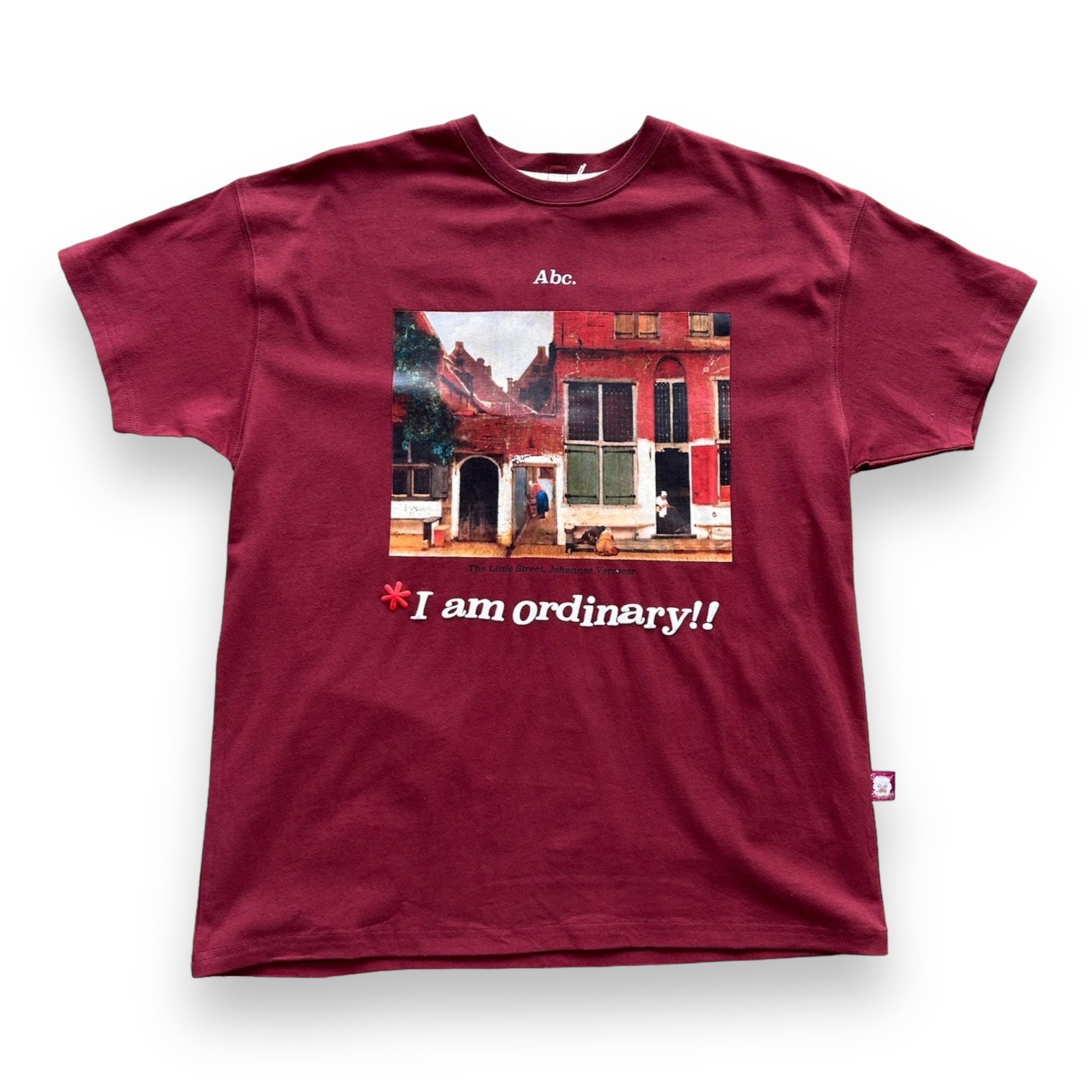 Abc. I am Ordinary SS T-Shirt Oxblood Red