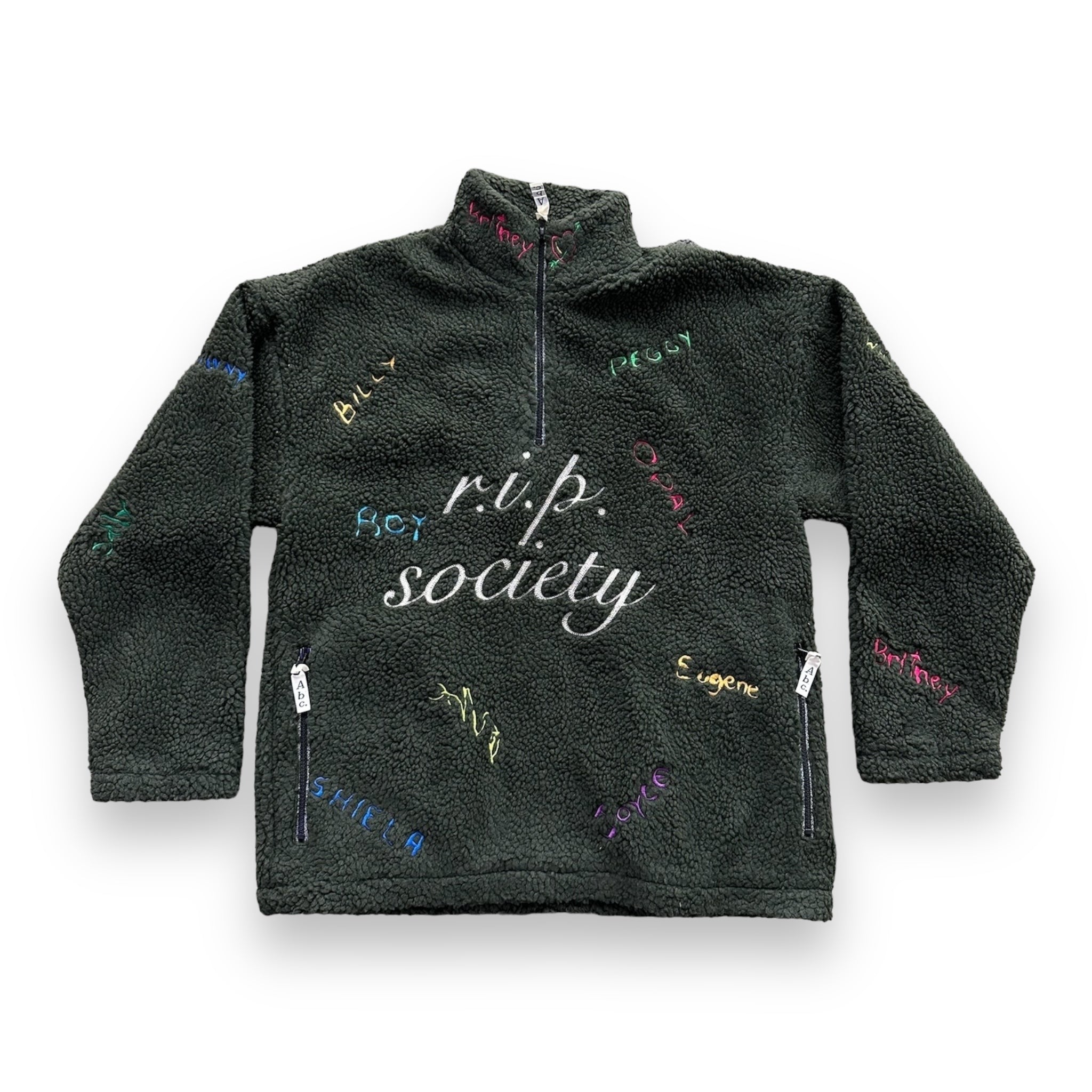 Abc. R.I.P. Society Quarter Zip - Olive