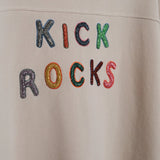 Nahmias Kick Rocks Varsity LS Tee - Egg White