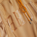 Rhude Baggy Mesh Collegiate Logo Shorts - Gold