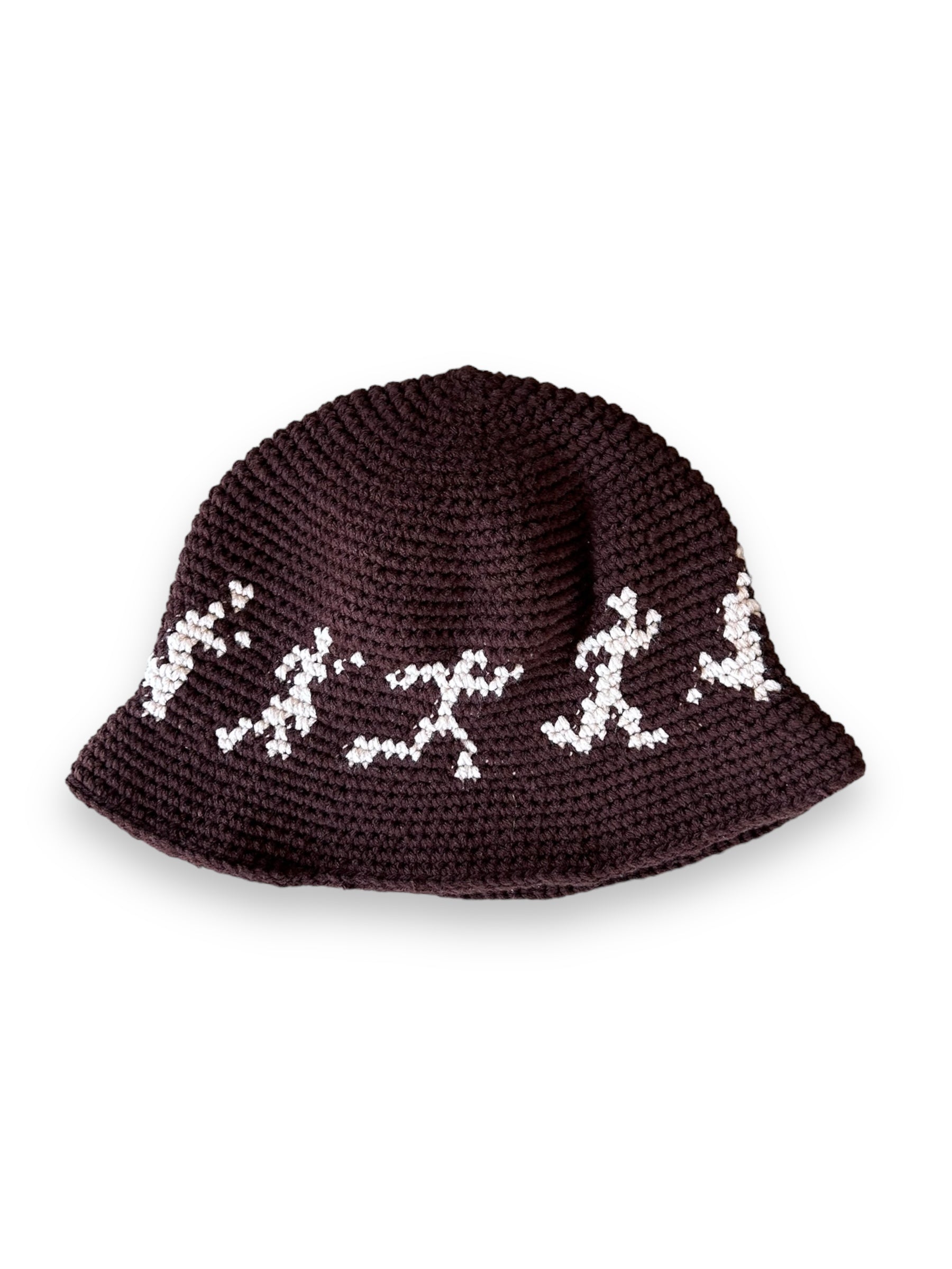 KidSuper Running Man Crochet Hat - Brown