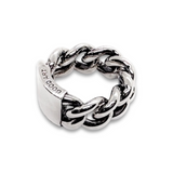 Good Art Curb Chain ID Ring - Smooth - A