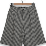 Nahmias Jacquard Pleated Shorts - Black/White