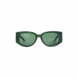 Casablanca Oval Wave Sunglasses - Green/Marble Gold/Dark Green