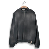 Alchemist Cashmere Terry Quarter-zip - Faded Black