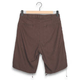 Paly Pleated Dress Short - Brown