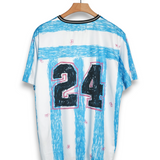 Nahmias Scribble Soccer Jersey - Blue Iris