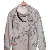 Saint Mxxxxxx Art Thermal Hoodie - Grey