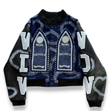 Who Decides War Hardware Cathedral Varsity Jacket - Indigo