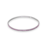 Hatton Labs Emerald Cut Tennis Chain - Pink
