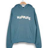Nahmias Flower Trip Hoodie - Steel Blue