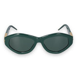 Casablanca Acetate/Brass/Gold Sunglasses - Green