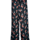 Rhude Turbo Floral PJ Pants - Black/Red