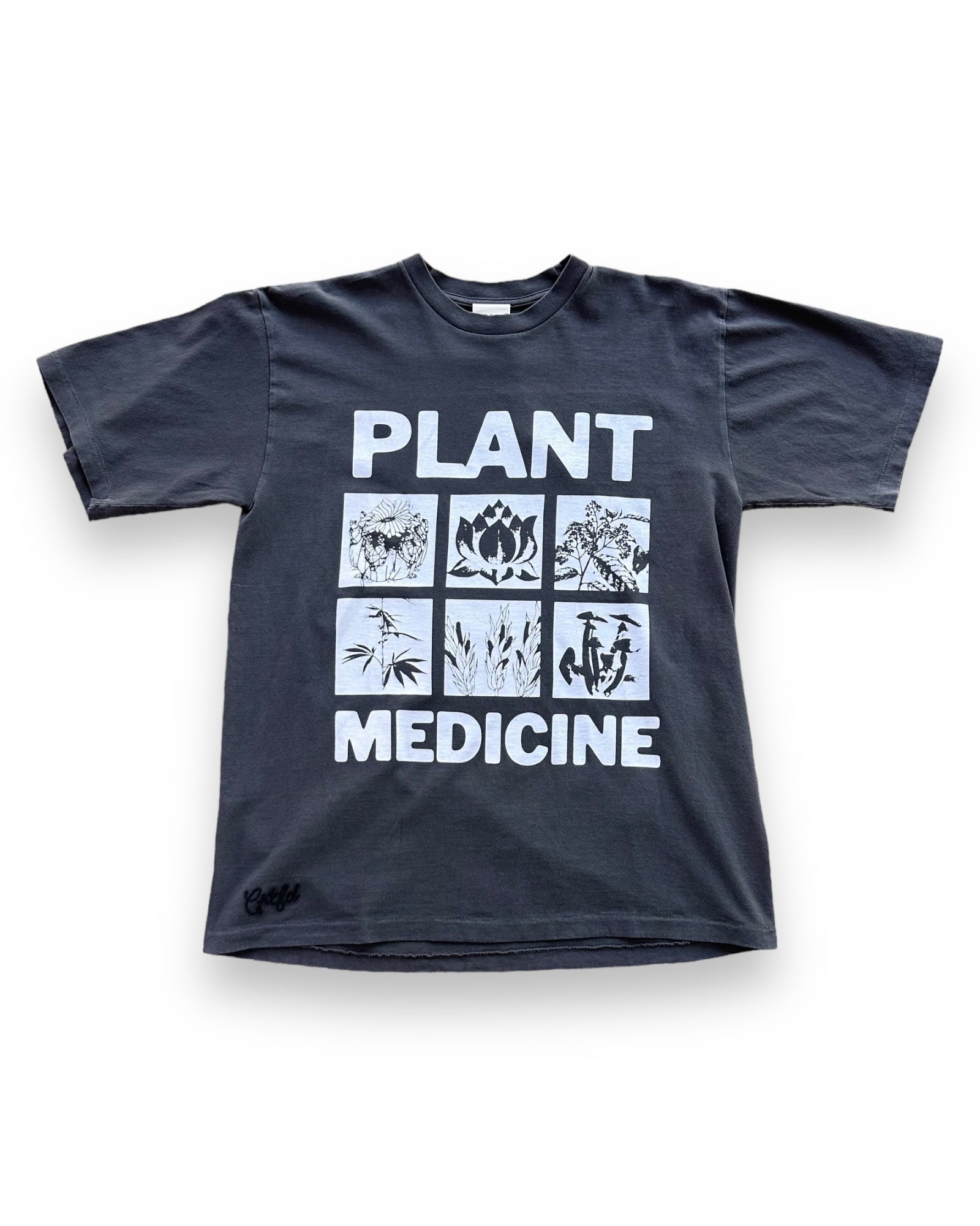 CRTFD Plant Medicine Tee - Vintage Black